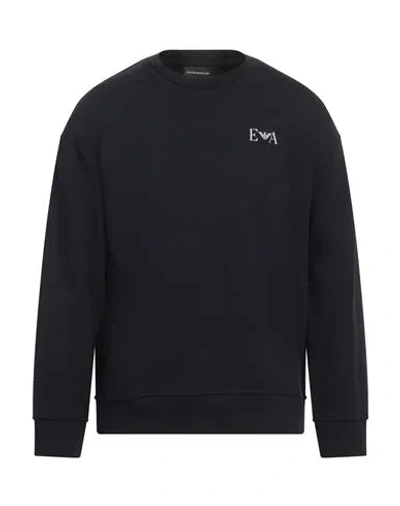 Emporio Armani Man Sweatshirt Midnight Blue Size L Cotton, Elastane