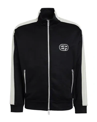 Emporio Armani Man Sweatshirt Midnight Blue Size L Cotton, Polyester