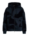 Emporio Armani Man Sweatshirt Midnight Blue Size M Modal, Cotton, Polyamide In Blue