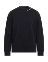 Emporio Armani Sweatshirt With Logo Around The Crewneck In Blue