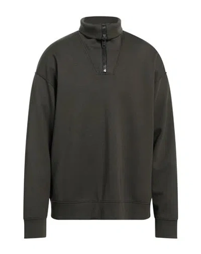 Emporio Armani Man Sweatshirt Military Green Size L Cotton, Modal, Wool