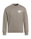 Emporio Armani Man Sweatshirt Military Green Size Xs Modal, Cotton, Elastane