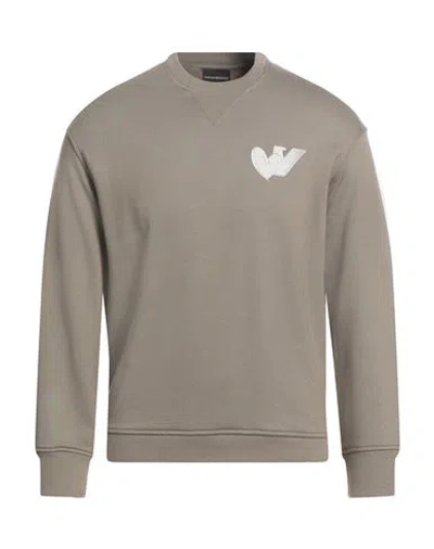 Emporio Armani Man Sweatshirt Military Green Size Xs Modal, Cotton, Elastane