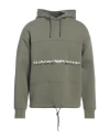 Emporio Armani Man Sweatshirt Military Green Size M Cotton, Polyester, Elastane In Green