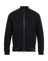 Emporio Armani Man Sweatshirt Navy Size M Cotton, Polyester, Elastane In Navy