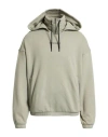 Emporio Armani Man Sweatshirt Sage Green Size L Cotton In Green