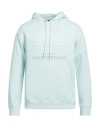 Emporio Armani Eagle Logo Hoodie In Blue