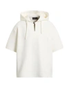 Emporio Armani Man Sweatshirt White Size L Cotton, Polyester, Elastane