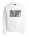 Emporio Armani Man Sweatshirt White Size S Cotton, Polyester, Elastane