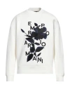 Emporio Armani Man Sweatshirt White Size Xs Cotton, Polyester, Elastane