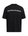 Emporio Armani T-shirt With Round Neck And Short Sleeves In Black