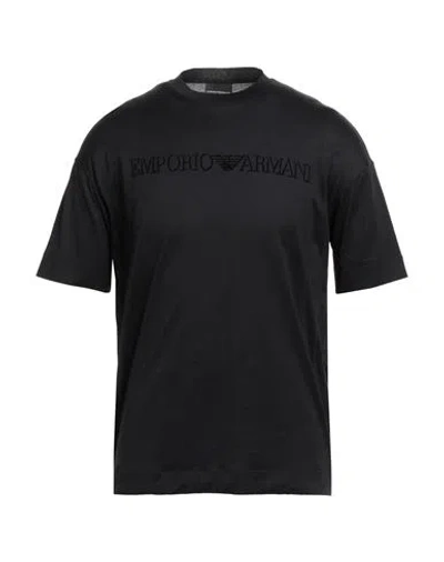 Emporio Armani Man T-shirt Black Size L Cotton