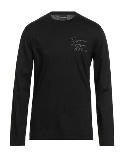 Emporio Armani Man T-shirt Black Size L Cotton