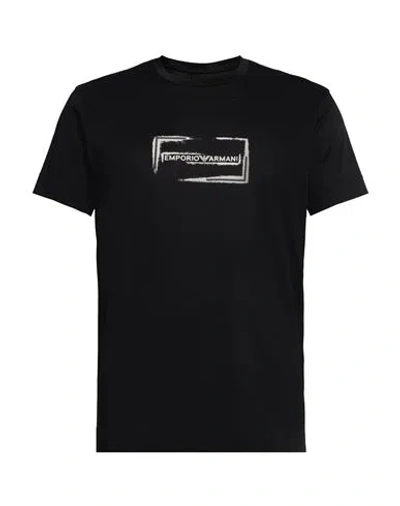 Emporio Armani Man T-shirt Black Size L Cotton