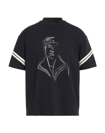 Emporio Armani Man T-shirt Black Size L Cotton
