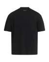 Emporio Armani T-shirt In Cotone Blu Navy In Black