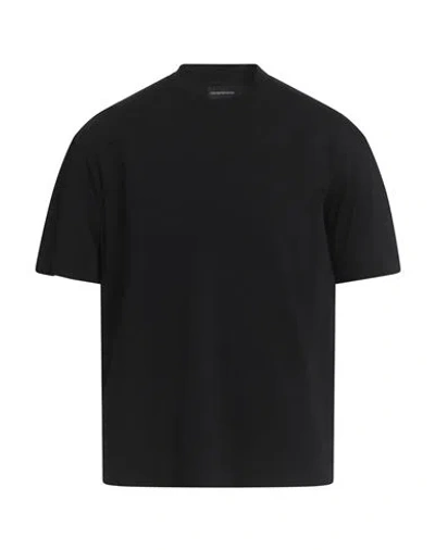 EMPORIO ARMANI EMPORIO ARMANI MAN T-SHIRT BLACK SIZE L COTTON