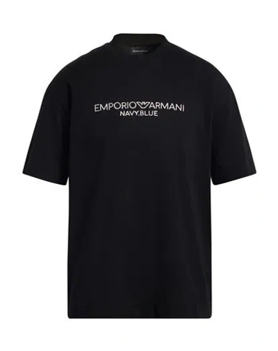 Emporio Armani Man T-shirt Black Size L Cotton