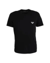 Emporio Armani Man T-shirt Black Size S Organic Cotton In Black