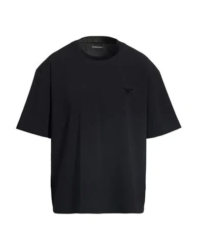 Emporio Armani Man T-shirt Black Size L Polyester, Elastane