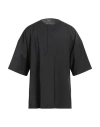 Emporio Armani Man T-shirt Black Size M Virgin Wool In Black