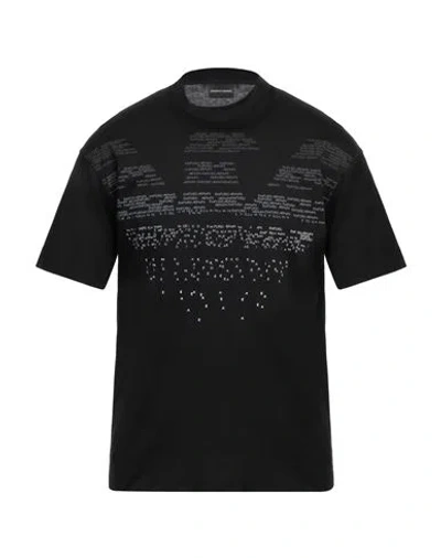 Emporio Armani Man T-shirt Black Size M Cotton