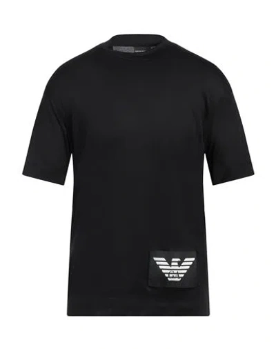 Emporio Armani Man T-shirt Black Size M Cotton