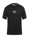 Emporio Armani Man T-shirt Black Size M Lyocell, Cotton