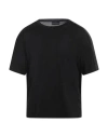 Emporio Armani Man T-shirt Black Size L Lyocell, Cotton, Polyamide, Polyester, Elastane