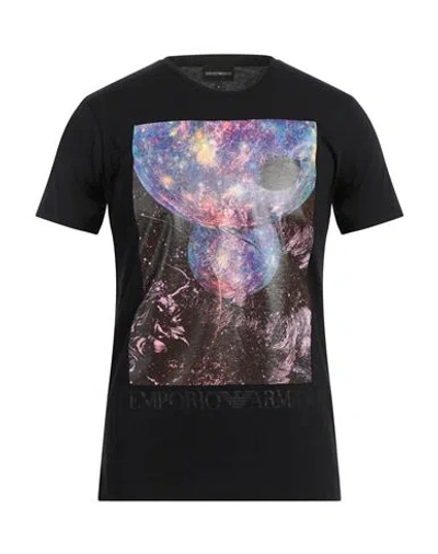Emporio Armani Man T-shirt Black Size Xxxl Cotton