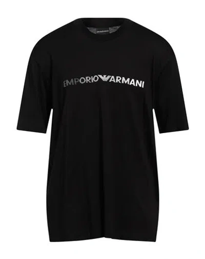 EMPORIO ARMANI EMPORIO ARMANI MAN T-SHIRT BLACK SIZE XXL COTTON
