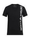 Emporio Armani Swimmwear T-shirt In Black