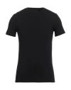 Emporio Armani Man T-shirt Black Size Xl Viscose, Elastane In Black