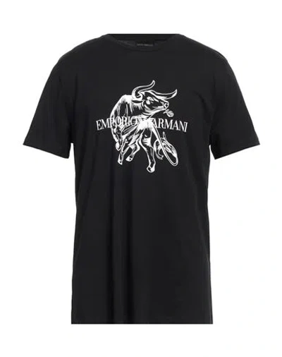 Emporio Armani Man T-shirt Black Size Xs Cotton