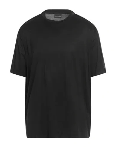 Emporio Armani Man T-shirt Black Size Xxxl Lyocell, Cotton, Polyester, Elastane