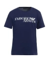 Emporio Armani Man T-shirt Blue Size L Cotton