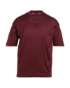Emporio Armani Man T-shirt Burgundy Size L Cotton