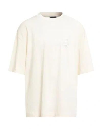 EMPORIO ARMANI EMPORIO ARMANI MAN T-SHIRT CREAM SIZE M COTTON