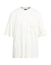Emporio Armani Man T-shirt Cream Size S Cotton In White