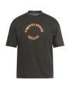 Emporio Armani Man T-shirt Dark Green Size L Cotton