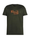 Emporio Armani Man T-shirt Dark Green Size M Cotton