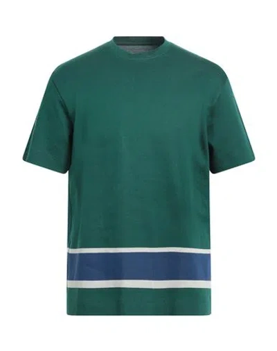 Emporio Armani Man T-shirt Emerald Green Size L Cotton