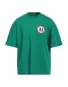 Emporio Armani Man T-shirt Green Size L Cotton In Green