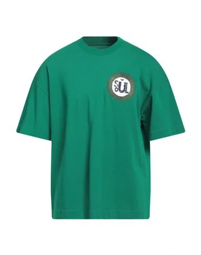 Emporio Armani Man T-shirt Green Size L Cotton