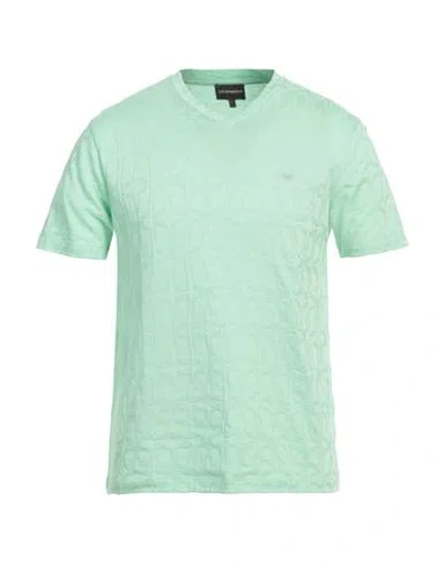 Emporio Armani Man T-shirt Green Size S Cotton