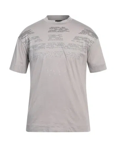 Emporio Armani Man T-shirt Grey Size L Cotton