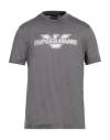 Emporio Armani Man T-shirt Grey Size L Cotton