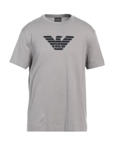 Emporio Armani Man T-shirt Grey Size L Cotton