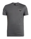 Emporio Armani Man T-shirt Grey Size L Cotton In Gray