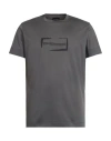 Emporio Armani Man T-shirt Grey Size L Cotton In Brown
